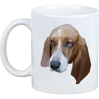 Basset Hound Tasse Géométrique Art-Chien - Publicité Basset Hound Tasse Géométrique Art-Chien - Publicité