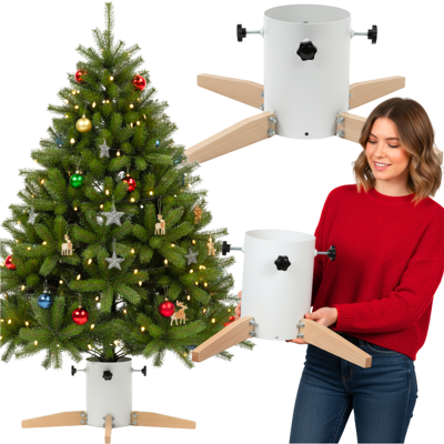 Sans Marque Support Sapin Noël Moderne Avec Arrosage, 3m, More&deco - Publicité Sans Marque Support Sapin Noël Moderne Avec Arrosage, 3m, More&deco - Publicité