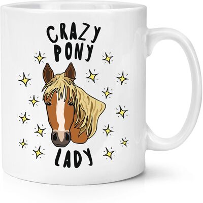 Gift Base Tasse Mug Cup 10oz De La Folle Des Poneys - Cheval Drôle - Publicité Gift Base Tasse Mug Cup 10oz De La Folle Des Poneys - Cheval Drôle - Publicité