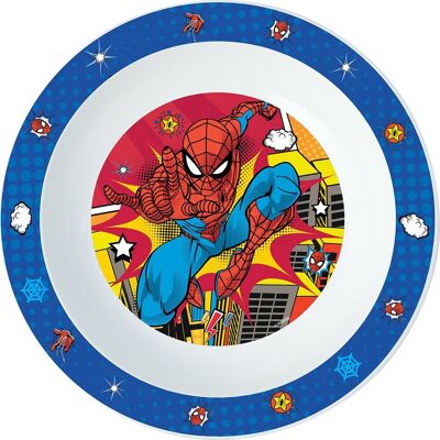 Stor Marvel Assiette Creuse Originale Disney Spiderman En Plastique Rigide - Publicité Stor Marvel Assiette Creuse Originale Disney Spiderman En Plastique Rigide - Publicité