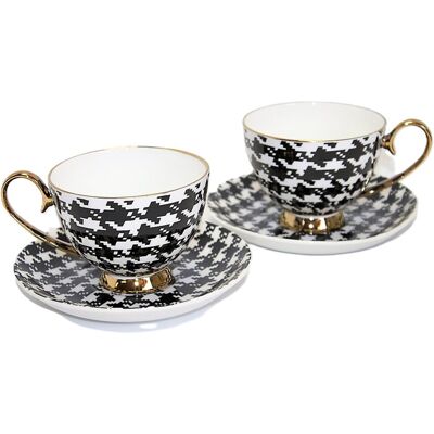 Queen Isabell 2x Tasse À Espresso Café En Porcelaine Avec Assiettes Queen Isabel - Publicité Queen Isabell 2x Tasse À Espresso Café En Porcelaine Avec Assiettes Queen Isabel - Publicité
