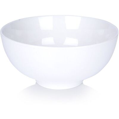Sans Marque Bol En Porcelaine Blanche 20 Cm, 1,6 L - Publicité Sans Marque Bol En Porcelaine Blanche 20 Cm, 1,6 L - Publicité