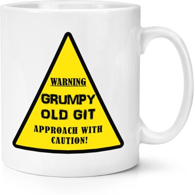 Gift Base Warning Grumpy Old Git Attention 284ml Tasse - Jaune Drôle Papa Fête Des Pères - Publicité Gift Base Warning Grumpy Old Git Attention 284ml Tasse - Jaune Drôle Papa Fête Des Pères - Publicité