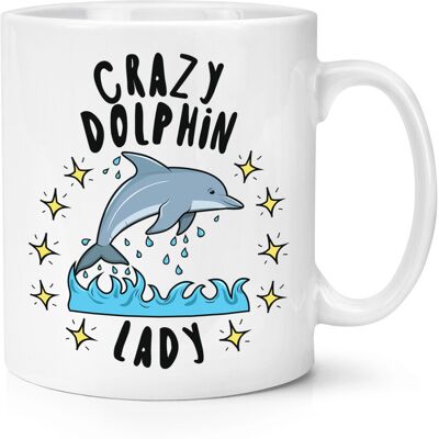Gift Base Tasse Mug Cup 10oz De Dame Dauphin Folle - Animal Drôle - Publicité Gift Base Tasse Mug Cup 10oz De Dame Dauphin Folle - Animal Drôle - Publicité