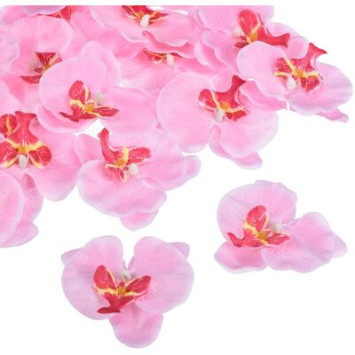 Uxcell 3.5\" 20 Pack Soie Phalaenopsis Faux Papillon Orchidée Têtes Fabrication, Rose - Publicité Uxcell 3.5\" 20 Pack Soie Phalaenopsis Faux Papillon Orchidée Têtes Fabrication, Rose - Publicité