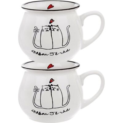 Sans Marque Kubek Ceramiczny 300 Ml 2 Szt. Publicité Sans Marque Kubek Ceramiczny 300 Ml 2 Szt. Publicité