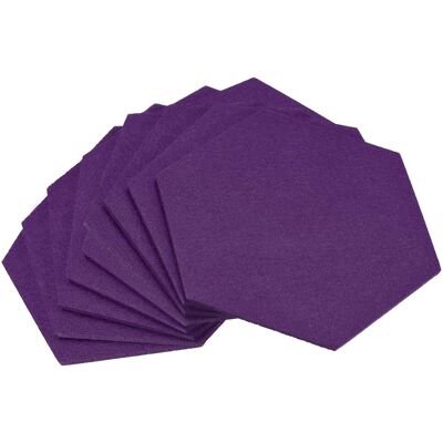 Uxcell Feutre 9pcs Hexagonal Absorbant Tampon Pour Boire Tasse Vase Bol Vase, Violet - Publicité Uxcell Feutre 9pcs Hexagonal Absorbant Tampon Pour Boire Tasse Vase Bol Vase, Violet - Publicité