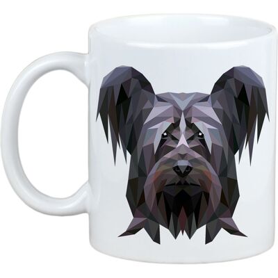 Skye Terrier Tasse Géométrique Art-Chien - Publicité Skye Terrier Tasse Géométrique Art-Chien - Publicité