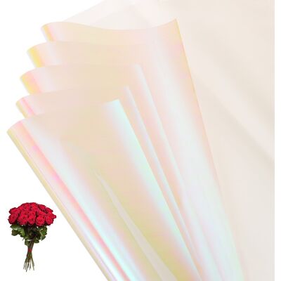 Uxcell Pour Papier À Fleurs Irisé Blanc 10 Pcs 22,8 X 22,8 Pouces - Publicité Uxcell Pour Papier À Fleurs Irisé Blanc 10 Pcs 22,8 X 22,8 Pouces - Publicité