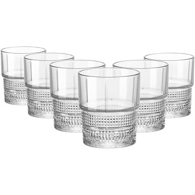 Bormioli Rocco 12x Bartender Novecento Double Whiskey Verres Eau 370ml Effacer - Publicité Bormioli Rocco 12x Bartender Novecento Double Whiskey Verres Eau 370ml Effacer - Publicité