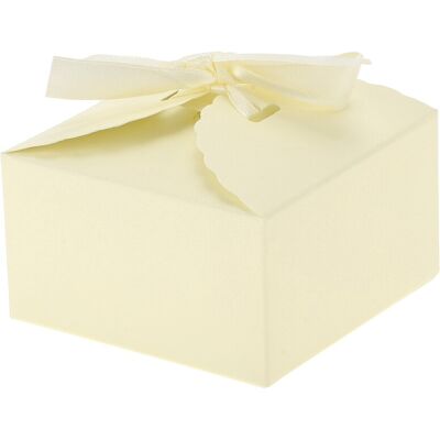 Uxcell 20 Boîtes Cadeaux, Boîtes De Bonbons, 9x9x5cm, Jaune Clair - Publicité Uxcell 20 Boîtes Cadeaux, Boîtes De Bonbons, 9x9x5cm, Jaune Clair - Publicité