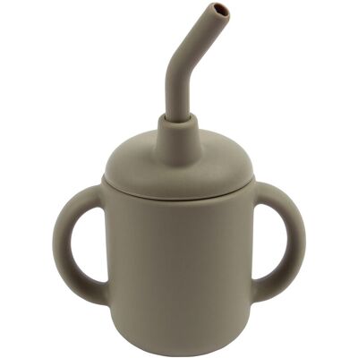 Tiny Dining Sauge D'Argent 120ml Silicone Bébé Gobelet Avec Poignées Sans Bpa - Publicité Tiny Dining Sauge D'Argent 120ml Silicone Bébé Gobelet Avec Poignées Sans Bpa - Publicité