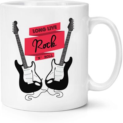 Gift Base Vive Le Rock N Roll Tasse Mug Électrique 10oz - Citation Musicale - Publicité Gift Base Vive Le Rock N Roll Tasse Mug Électrique 10oz - Citation Musicale - Publicité