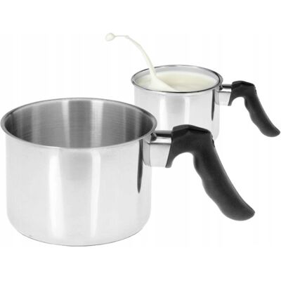 Sans Marque Pot À Lait Avec Anse, Acier, 1 L, 12 Cm - Publicité Sans Marque Pot À Lait Avec Anse, Acier, 1 L, 12 Cm - Publicité