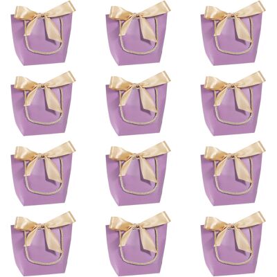 Uxcell 8.3\"X2.8\"X6.7\" Cadeau Poignées, 12 Paquet Pour Anniversaire Vacances Fête Violet - Publicité Uxcell 8.3\"X2.8\"X6.7\" Cadeau Poignées, 12 Paquet Pour Anniversaire Vacances Fête Violet - Publicité