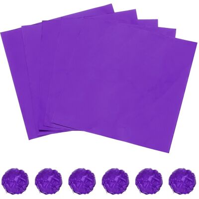 Uxcell 100 Pcs Pour Emballages Carrés En Aluminium 8 X 8 Pouces, Violet - Publicité Uxcell 100 Pcs Pour Emballages Carrés En Aluminium 8 X 8 Pouces, Violet - Publicité