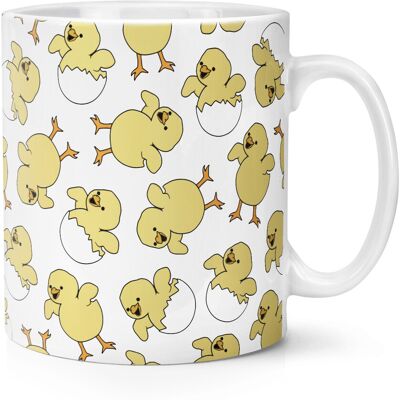 Gift Base Tasse Mug 10oz Avec Motif De Poussins - Poule Drôle Oiseau Animal - Publicité Gift Base Tasse Mug 10oz Avec Motif De Poussins - Poule Drôle Oiseau Animal - Publicité