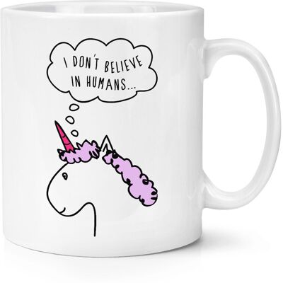 Gift Base Violet Licorne I Don'T Believe En Humains 284ml Tasse - Drôle - Publicité Gift Base Violet Licorne I Don'T Believe En Humains 284ml Tasse - Drôle - Publicité
