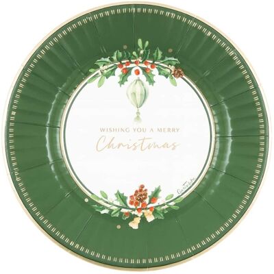 Assiettes Dessert Noël Verdone Merry Christmas To You Carton 21cm 8pz - Givi - Publicité Assiettes Dessert Noël Verdone Merry Christmas To You Carton 21cm 8pz - Givi - Publicité