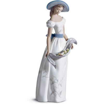 Lladrò Lladro' - Statue En Porcelaine Femme Parfum Et Couleurs - Publicité Lladrò Lladro' - Statue En Porcelaine Femme Parfum Et Couleurs - Publicité