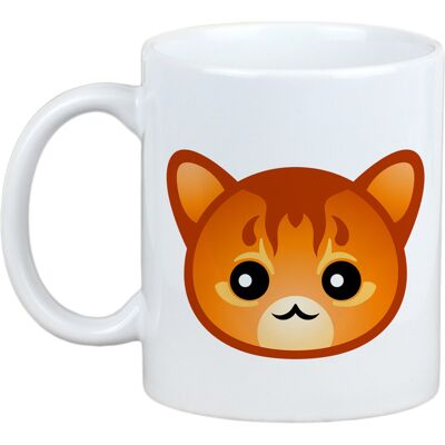 Tasse Somali Avec Art De Chat - Publicité Tasse Somali Avec Art De Chat - Publicité