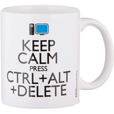 Pyramid Keep Calm Ctrl Alt Delete 11oz/315ml Mug - Publicité Pyramid Keep Calm Ctrl Alt Delete 11oz/315ml Mug - Publicité