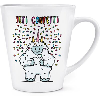 Gift Base Mug À Latte Yeti Confetti 12oz - Animal Drôle - Publicité Gift Base Mug À Latte Yeti Confetti 12oz - Animal Drôle - Publicité