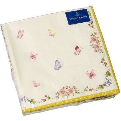 Villeroy & Boch Printemps Fantaisie Serviettes Papillon 20 Pièces 25x25cm Papier - Publicité Villeroy & Boch Printemps Fantaisie Serviettes Papillon 20 Pièces 25x25cm Papier - Publicité