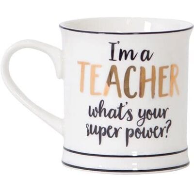 Sass & Belle Teacher Superpower Mug - Publicité Sass & Belle Teacher Superpower Mug - Publicité