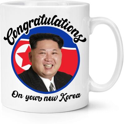 Gift Base Tasse À Café Korea Kim 10oz En Céramique Blanc Cadeau De Départ Drôle - Publicité Gift Base Tasse À Café Korea Kim 10oz En Céramique Blanc Cadeau De Départ Drôle - Publicité
