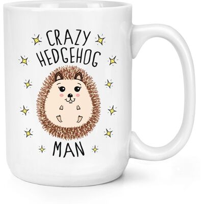 Gift Base Mug Géant 15oz Crazy Hedgehog Man - Lapin Drôle Animaux Grande Tasse - Publicité Gift Base Mug Géant 15oz Crazy Hedgehog Man - Lapin Drôle Animaux Grande Tasse - Publicité