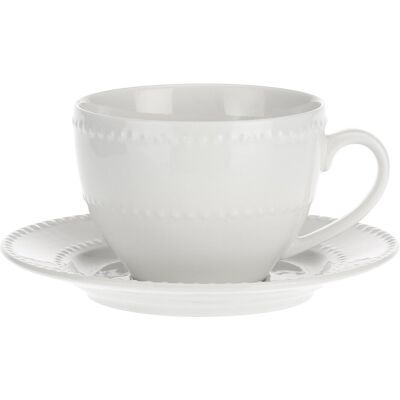 La Porcellana Bianca Colline Tasse Thé Avec Soucoupe 350ml Blanc Porcelaine - Publicité La Porcellana Bianca Colline Tasse Thé Avec Soucoupe 350ml Blanc Porcelaine - Publicité