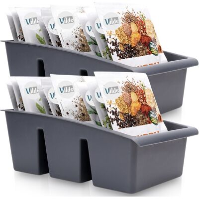 Sans Marque Pojemnik Organizer Na Przyprawy Szary 25x15x9 Cm 2 Szt. Publicité Sans Marque Pojemnik Organizer Na Przyprawy Szary 25x15x9 Cm 2 Szt. Publicité