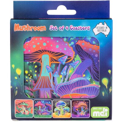 N/a Ensemble De Sous-Verres En Forme De Champignons - Publicité N/a Ensemble De Sous-Verres En Forme De Champignons - Publicité