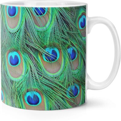 Gift Base Tasse À Mug De 10oz Avec Motif De Plumes De Paon - Oiseau Animal - Publicité Gift Base Tasse À Mug De 10oz Avec Motif De Plumes De Paon - Oiseau Animal - Publicité
