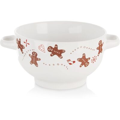 Sans Marque Bol À Bouillon En Céramique Gingerbread 750 Ml - Publicité Sans Marque Bol À Bouillon En Céramique Gingerbread 750 Ml - Publicité