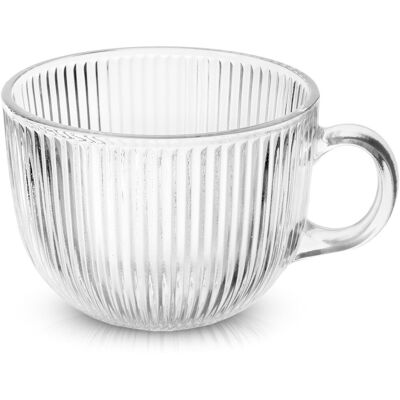 Artemis Grand Verre Avec Anse Pour Boire Du Café, Du Thé Ou Des Tisanes - Mug De 500 Ml - Publicité Artemis Grand Verre Avec Anse Pour Boire Du Café, Du Thé Ou Des Tisanes - Mug De 500 Ml - Publicité