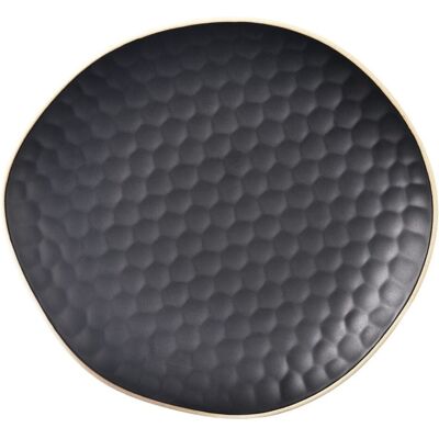 Sans Marque Assiette À Dessert En Céramique Noire Tea Time 16,5x15 Cm - Publicité Sans Marque Assiette À Dessert En Céramique Noire Tea Time 16,5x15 Cm - Publicité