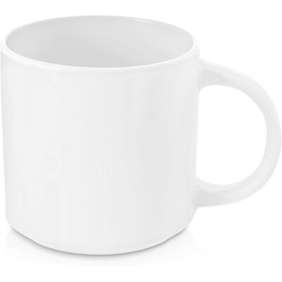 Orion Mug Mona En Porcelaine Blanche 330 Ml - Publicité Orion Mug Mona En Porcelaine Blanche 330 Ml - Publicité