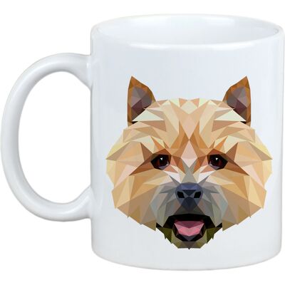 Gobelet Géométrique Norwich Terrier Art-Chien - Publicité Gobelet Géométrique Norwich Terrier Art-Chien - Publicité