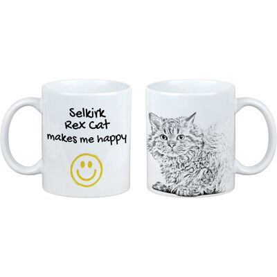Selkirk Rex Chat I Tasse Avec Chat Me Rend Heureux. Art-Chien - Publicité Selkirk Rex Chat I Tasse Avec Chat Me Rend Heureux. Art-Chien - Publicité