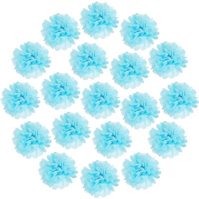 Uxcell 20 Pompons En Papier, Fleurs En Papier De 35 Cm Pour Anniversaires, Bleu Clair - Publicité Uxcell 20 Pompons En Papier, Fleurs En Papier De 35 Cm Pour Anniversaires, Bleu Clair - Publicité