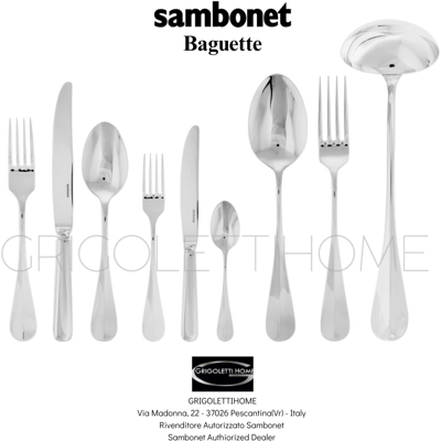 Sambonet - Baguette Monobloc Couverts 75 Pièces 12 Gens -20% - Publicité Sambonet - Baguette Monobloc Couverts 75 Pièces 12 Gens -20% - Publicité