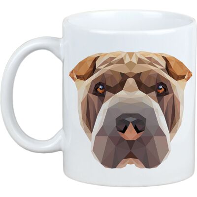 Tasse Géométrique Shar Pei Art-Chien - Publicité Tasse Géométrique Shar Pei Art-Chien - Publicité