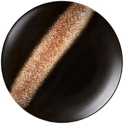 Assiette Plate Moon Orange 23 Cm Porcelaine - Medri - Restaurant - Publicité Assiette Plate Moon Orange 23 Cm Porcelaine - Medri - Restaurant - Publicité