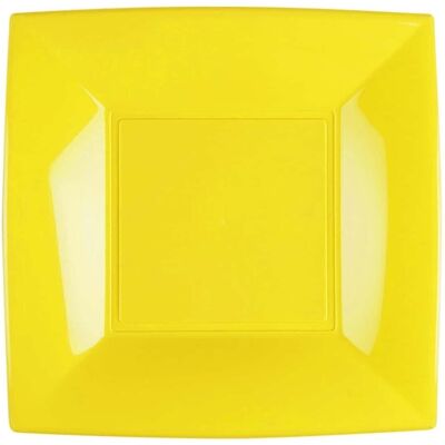 Gold Plast Vaisselle Dessert Carrés Agréable Jaune Citron 6 Pièces 18x18 Cm Goldplast - - Publicité Gold Plast Vaisselle Dessert Carrés Agréable Jaune Citron 6 Pièces 18x18 Cm Goldplast - - Publicité