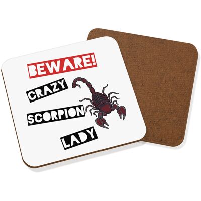 Gift Base Attention Folle Femme Scorpion Sous-Verre Tapis À Boissons - Animal Drôle - Publicité Gift Base Attention Folle Femme Scorpion Sous-Verre Tapis À Boissons - Animal Drôle - Publicité