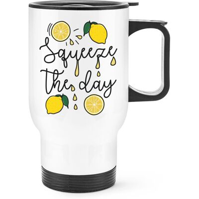 Gift Base Squeeze La Journée Citron Voyage Tasse Avec Anse Drôle Seize Inspirant Citation - Publicité Gift Base Squeeze La Journée Citron Voyage Tasse Avec Anse Drôle Seize Inspirant Citation - Publicité