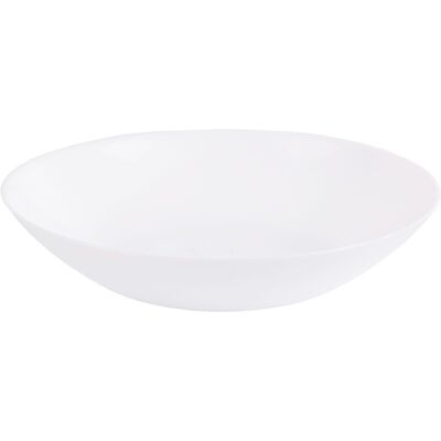 Assiette Creuse Luminarc 20cm Verre Trempé Blanc Zelie 12004 - Publicité Assiette Creuse Luminarc 20cm Verre Trempé Blanc Zelie 12004 - Publicité