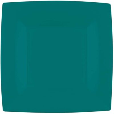 Gold Plast Assiettes À Dessert Carrés Agréable Vert Teal Green 25 Pcs 18x18 Cm Goldplast - - Publicité Gold Plast Assiettes À Dessert Carrés Agréable Vert Teal Green 25 Pcs 18x18 Cm Goldplast - - Publicité